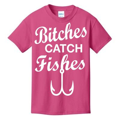 Fishing Girls Funny Kids T-Shirt