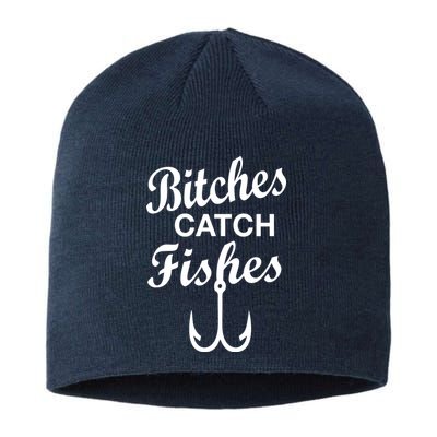 Fishing Girls Funny Sustainable Beanie