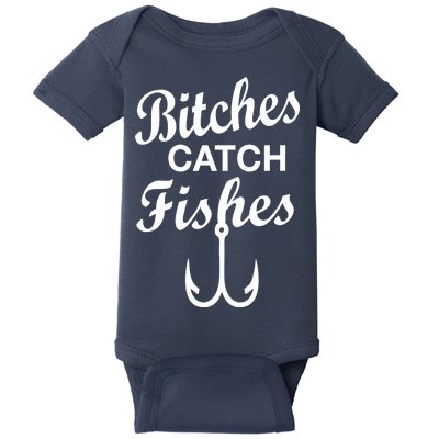 Fishing Girls Funny Baby Bodysuit