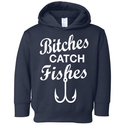 Fishing Girls Funny Toddler Hoodie