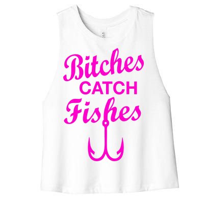 Fishing Girls Funny Women's Racerback Cropped Tank