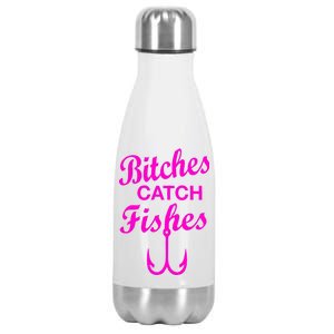 Fishing Girls Funny Stainless Steel Insulated Water Bottle