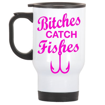 Fishing Girls Funny Stainless Steel Travel Mug