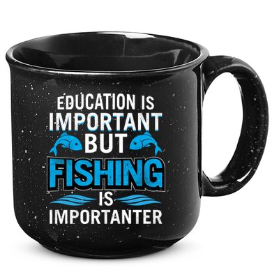 Fishing Is Important 15oz Campfire Ceramic Mug