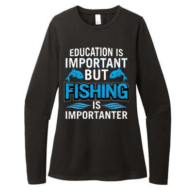 Fishing Is Important Womens CVC Long Sleeve Shirt