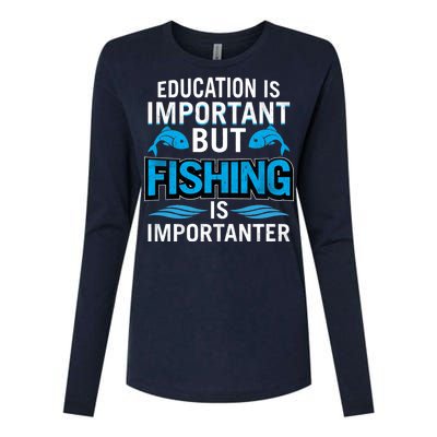 Fishing Is Important Womens Cotton Relaxed Long Sleeve T-Shirt