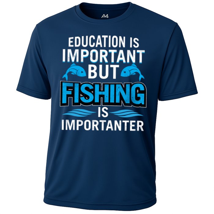 Fishing Is Important Cooling Performance Crew T-Shirt