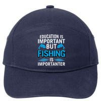 Fishing Is Important 7-Panel Snapback Hat