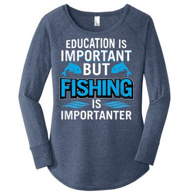 Fishing Is Important Women's Perfect Tri Tunic Long Sleeve Shirt