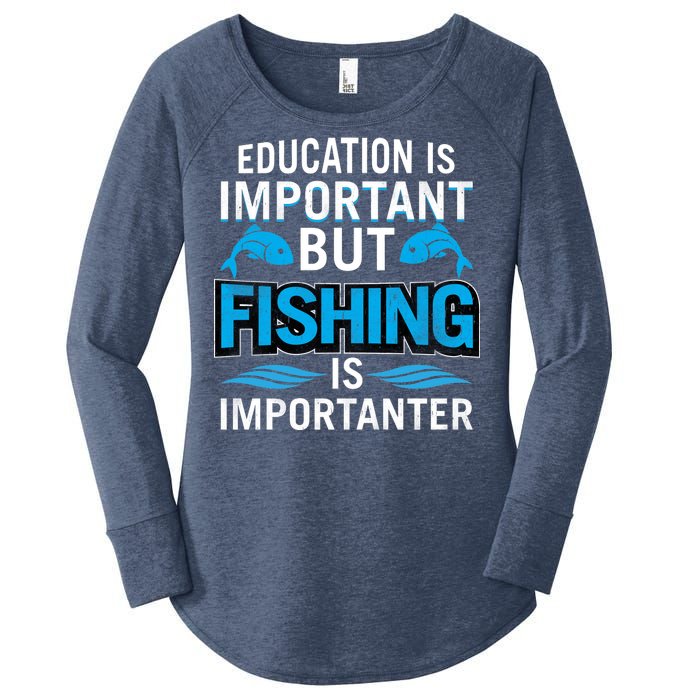 Fishing Is Important Women's Perfect Tri Tunic Long Sleeve Shirt