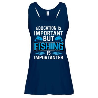 Fishing Is Important Ladies Essential Flowy Tank