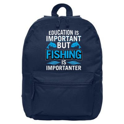 Fishing Is Important 16 in Basic Backpack