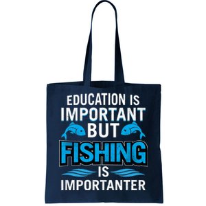 Fishing Is Important Tote Bag