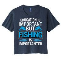 Fishing Is Important Women's Crop Top Tee