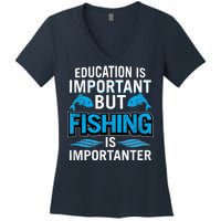 Fishing Is Important Women's V-Neck T-Shirt