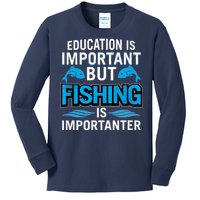 Fishing Is Important Kids Long Sleeve Shirt