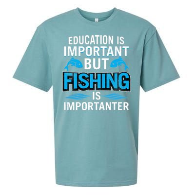 Fishing Is Important Sueded Cloud Jersey T-Shirt