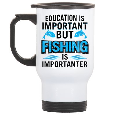 Fishing Is Important Stainless Steel Travel Mug