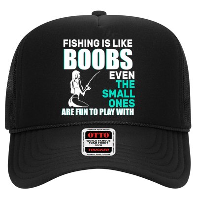 Fishing Is like Boobs Even The Small One Are Fun To Play With Trucker Hat
