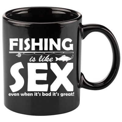Fishing Is like Sex 11oz C Handle Ceramic Mug