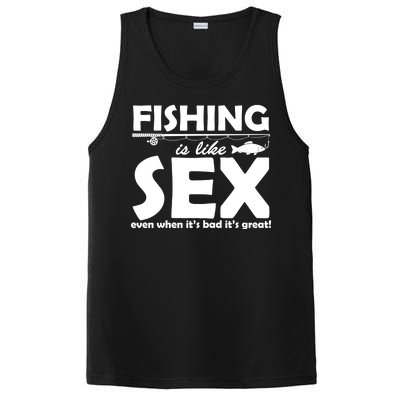 Fishing Is like Sex PosiCharge Competitor Tank