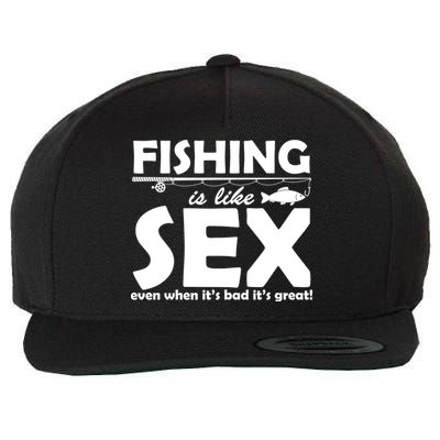 Fishing Is like Sex Wool Snapback Cap