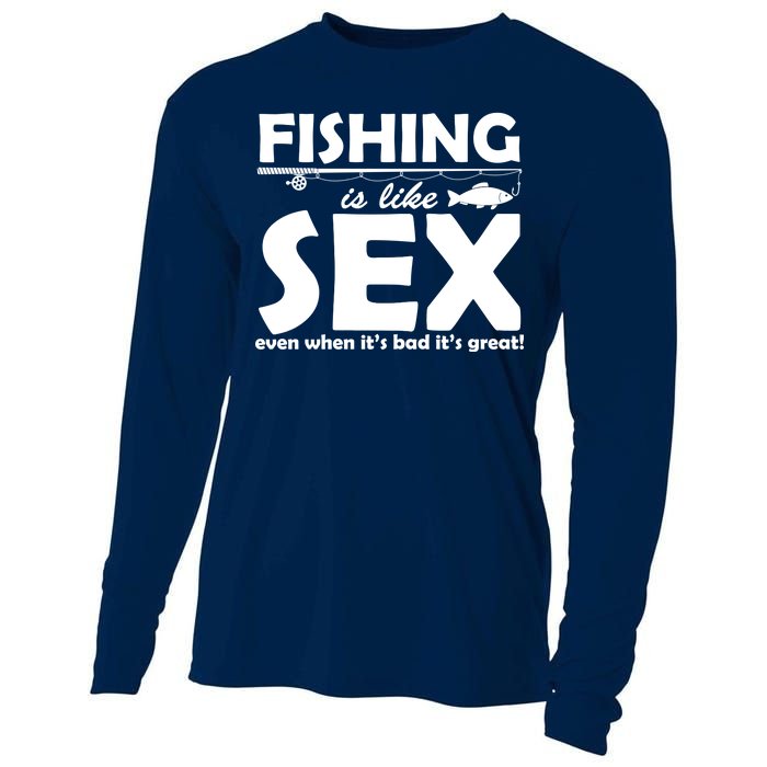 Fishing Is like Sex Cooling Performance Long Sleeve Crew