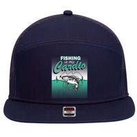 Fishing Is My Cardio 7 Panel Mesh Trucker Snapback Hat