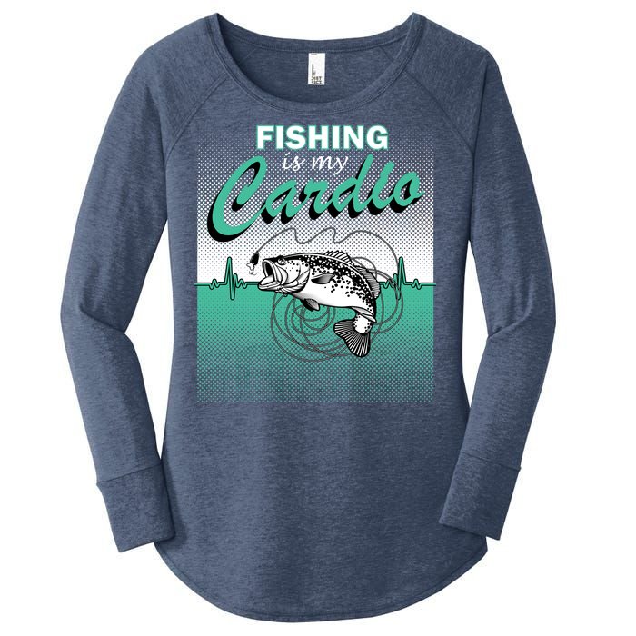 Fishing Is My Cardio Women's Perfect Tri Tunic Long Sleeve Shirt