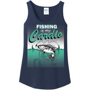 Fishing Is My Cardio Ladies Essential Tank