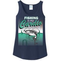 Fishing Is My Cardio Ladies Essential Tank