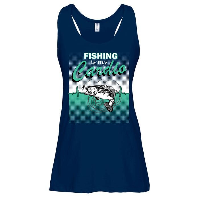 Fishing Is My Cardio Ladies Essential Flowy Tank