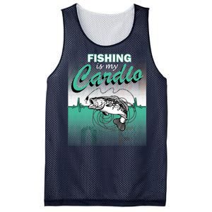 Fishing Is My Cardio Mesh Reversible Basketball Jersey Tank