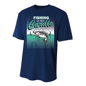 Fishing Is My Cardio Performance Sprint T-Shirt