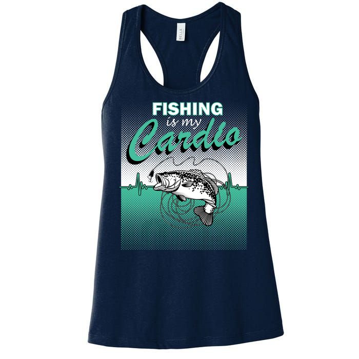 Fishing Is My Cardio Women's Racerback Tank