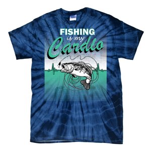 Fishing Is My Cardio Tie-Dye T-Shirt