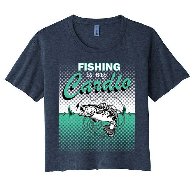 Fishing Is My Cardio Crop Top