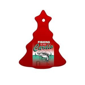 Fishing Is My Cardio Ceramic Tree Ornament