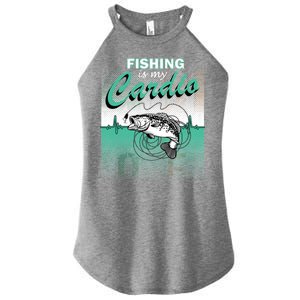 Fishing Is My Cardio Women's Perfect Tri Rocker Tank