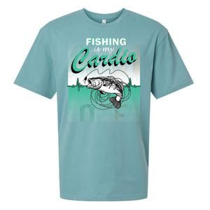 Fishing Is My Cardio Sueded Cloud Jersey T-Shirt