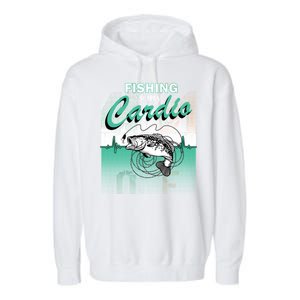 Fishing Is My Cardio Garment-Dyed Fleece Hoodie