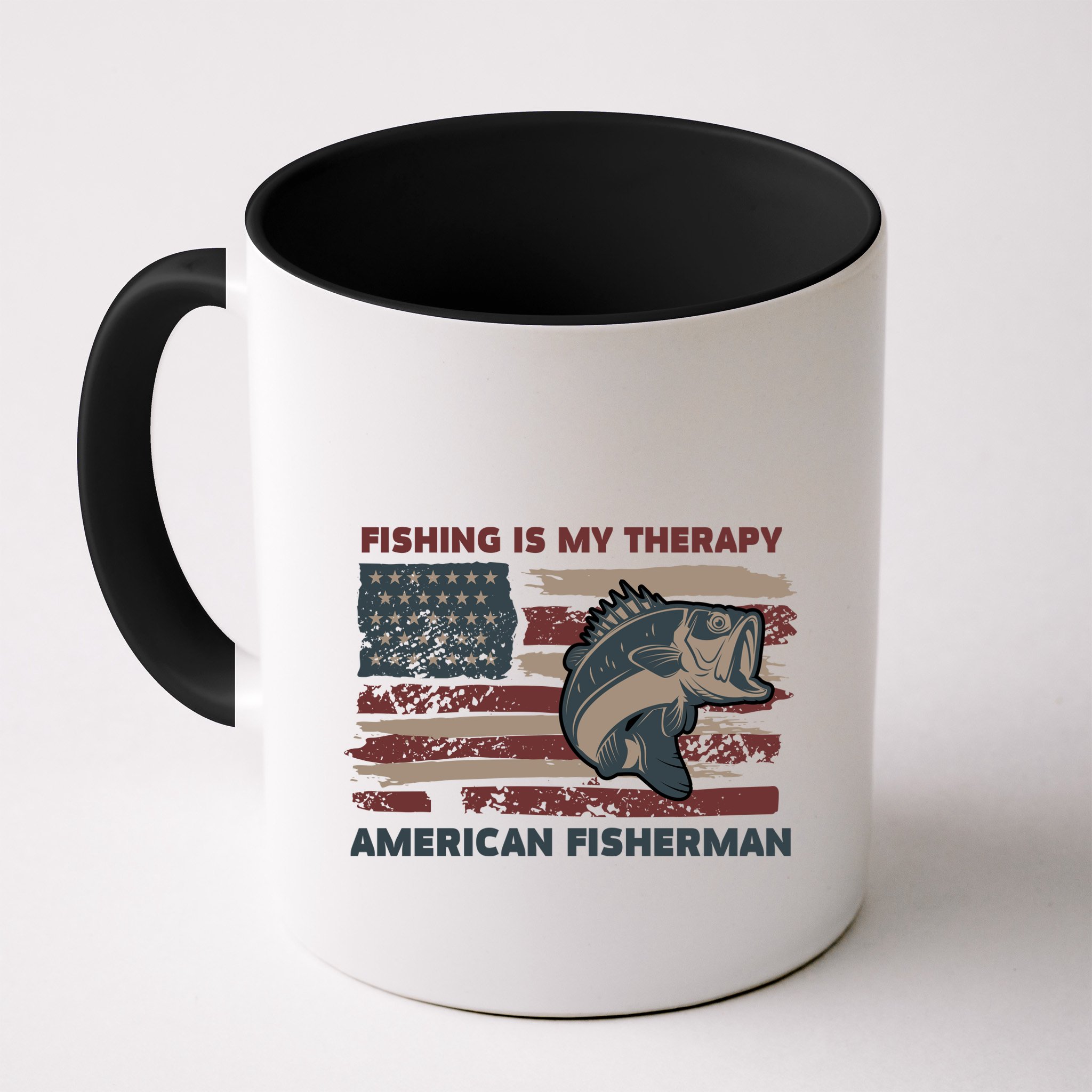 Fishing Is My Therapy American Fisherman Mug