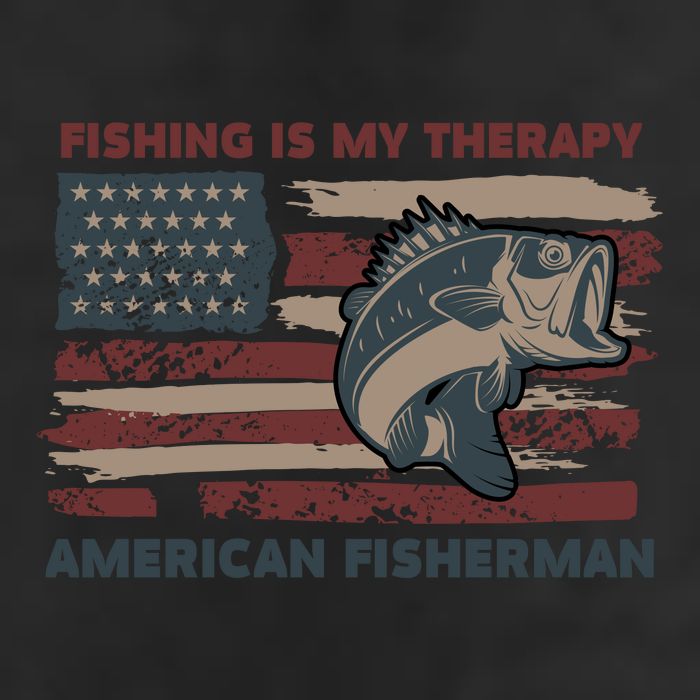 Fishing Is My Therapy American Fisherman Hat