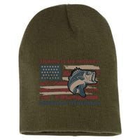 Fishing Is My Therapy American Fisherman Short Acrylic Beanie