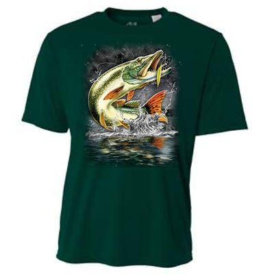 Fishing: Jumping Pike Cooling Performance Crew T-Shirt