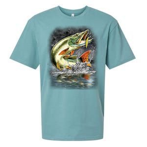 Fishing: Jumping Pike Sueded Cloud Jersey T-Shirt