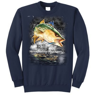 Fishing Jumping Striped Bass Sweatshirt