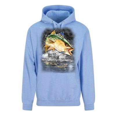 Fishing Jumping Striped Bass Unisex Surf Hoodie