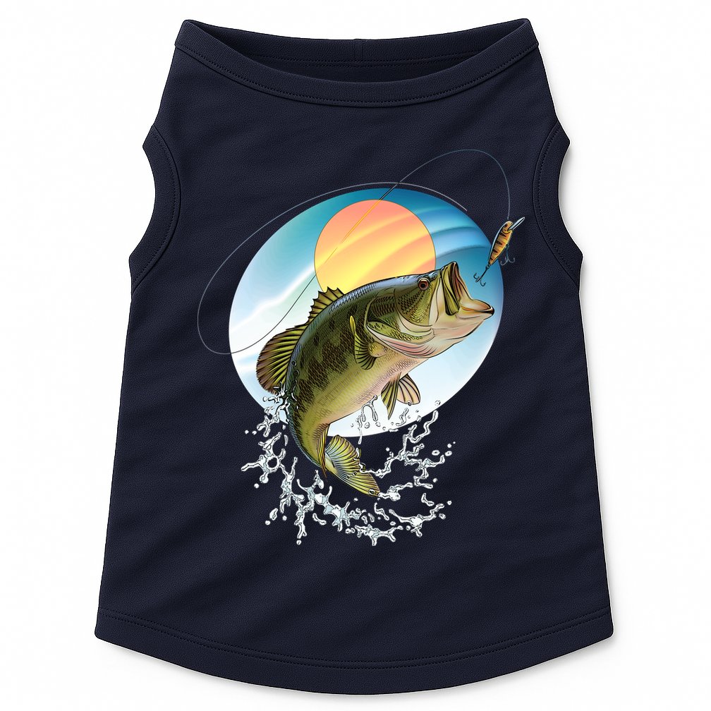 Fishing Leaping Bass  Doggie Tank