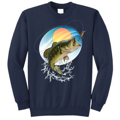 Fishing Leaping Bass  Sweatshirt